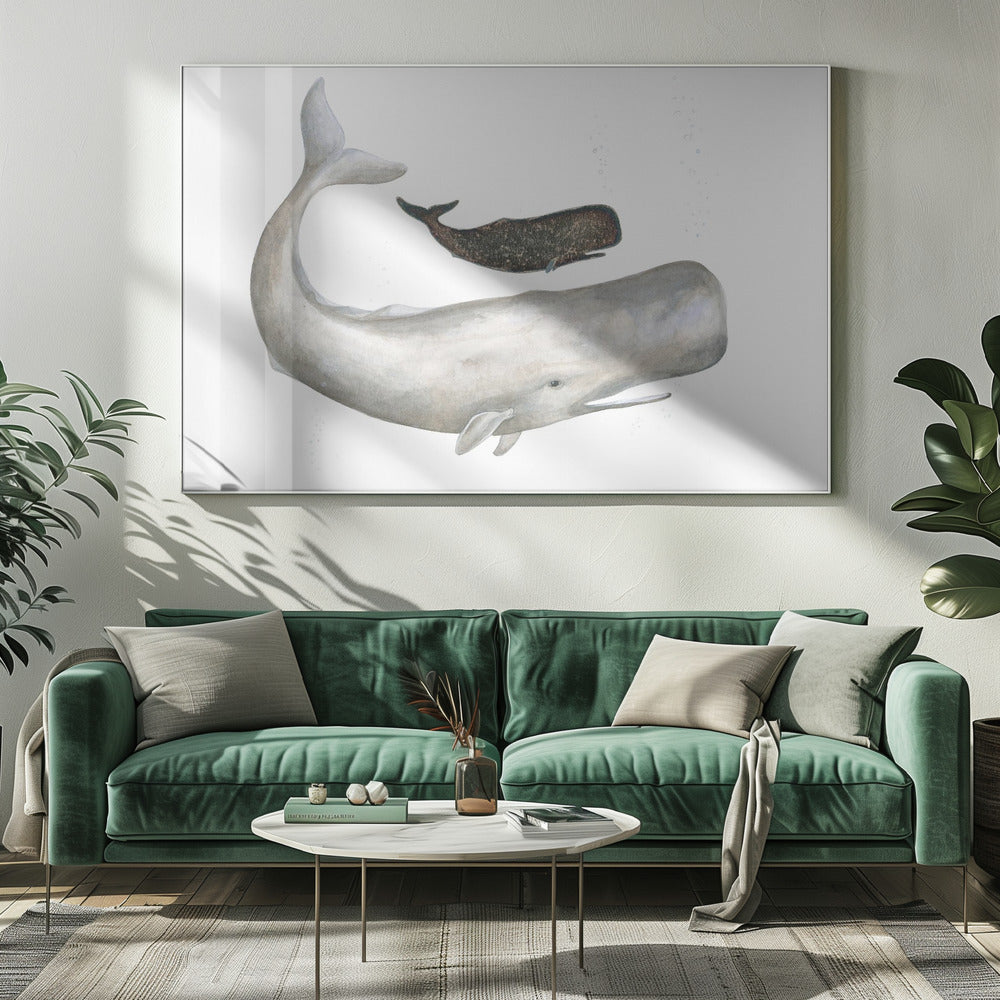 Zachte Oceaanreuzen | Canvas