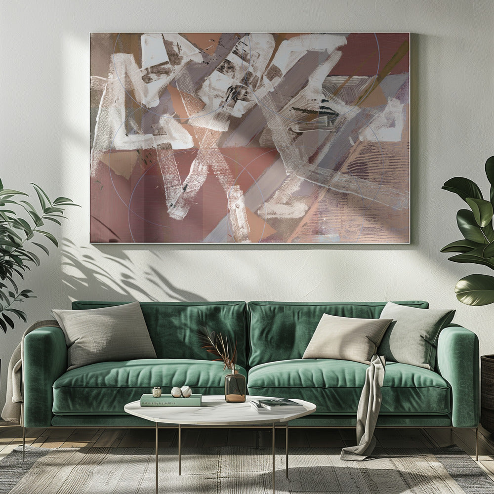 Abstracte cirkels en texturen 2 | Canvas