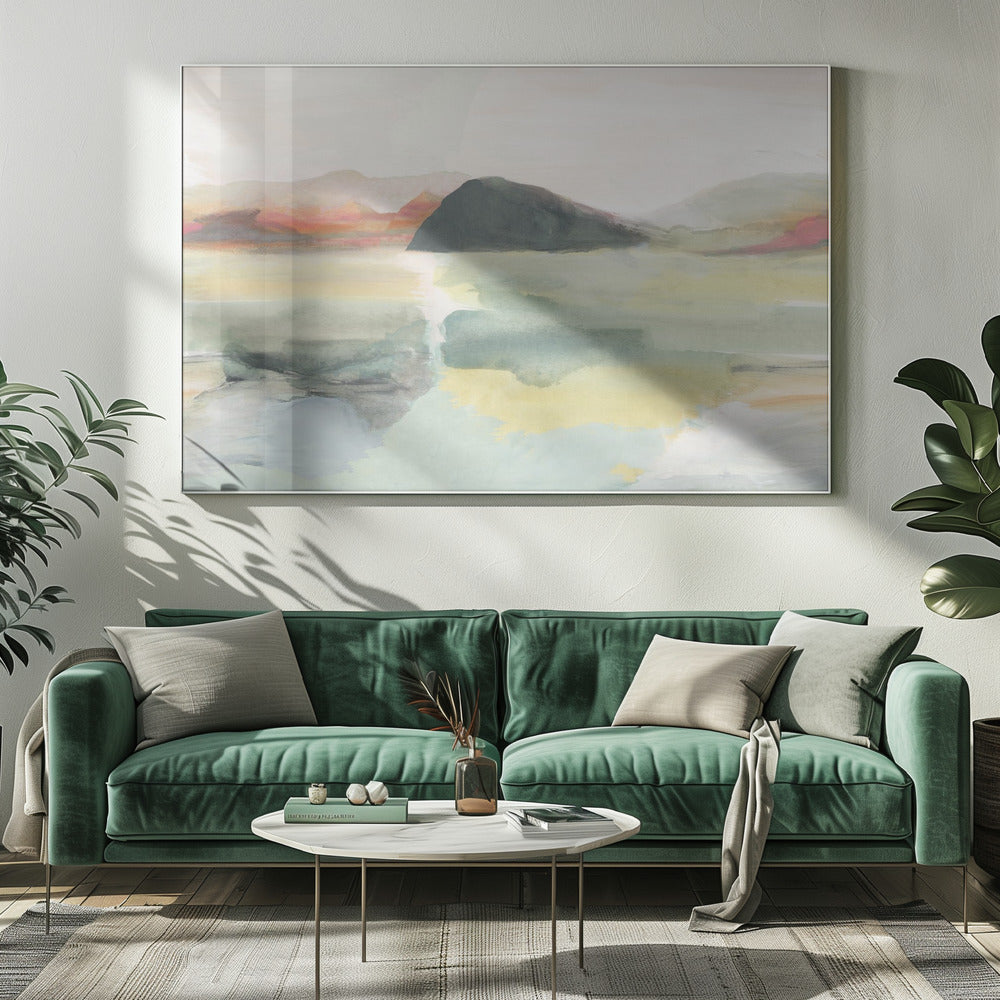Aquarel Landschap No2 | Canvas
