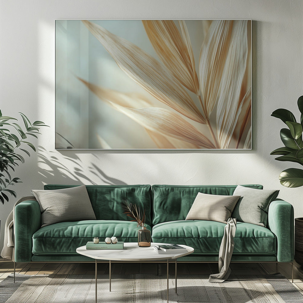 Gouden bladeren harmonie | Canvas
