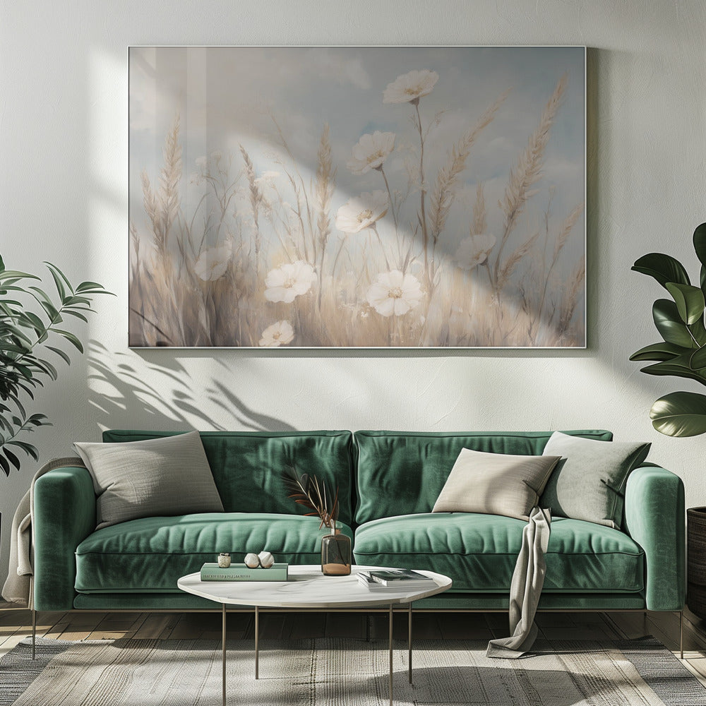 Serene weidebloesems | Canvas