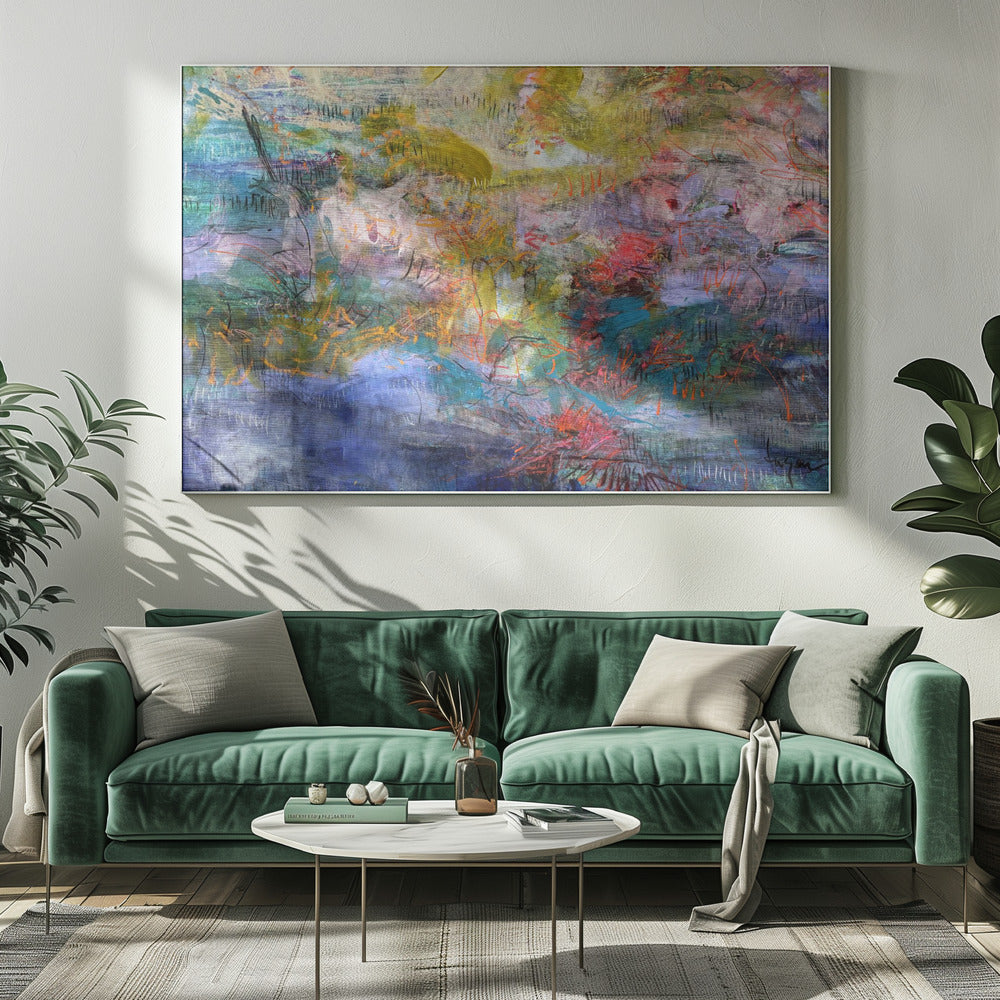 Expressionistische inscriptie | Canvas