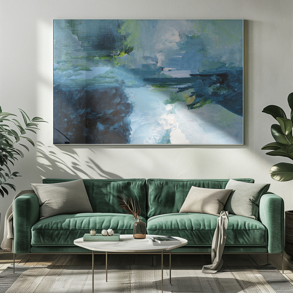 Een stille reflectie Landschap 1 | Canvas