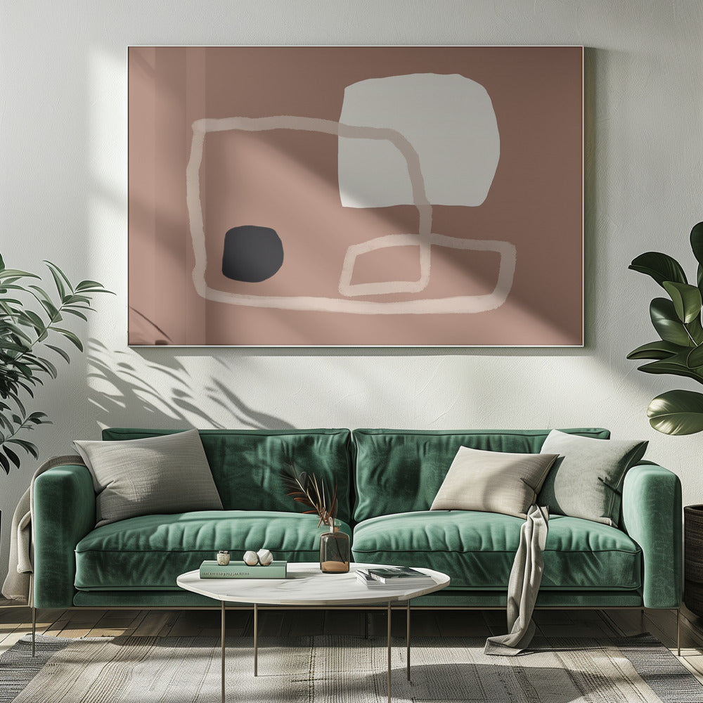 Dwalende vormen | Canvas