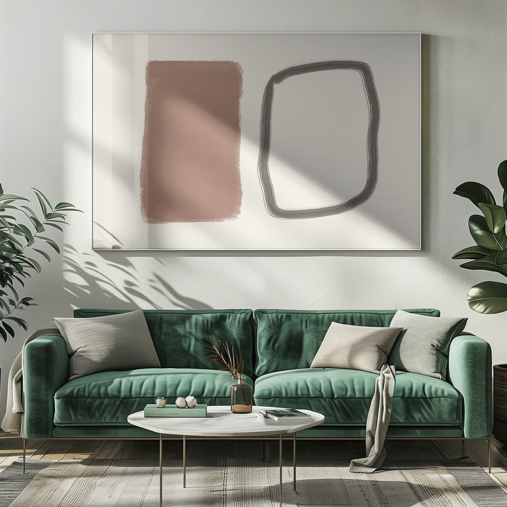 Vormen in contrast | Canvas