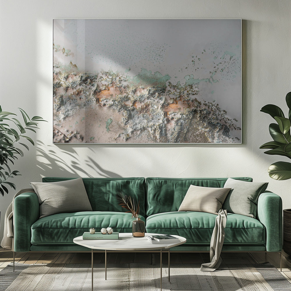 Aardse Fragmenten - Kustreliëfkunst | Canvas