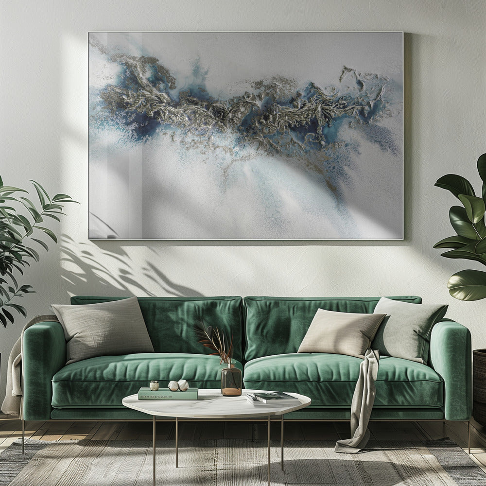 Meest populair - Verguld weefsel - Whitecaps schilderij | Canvas