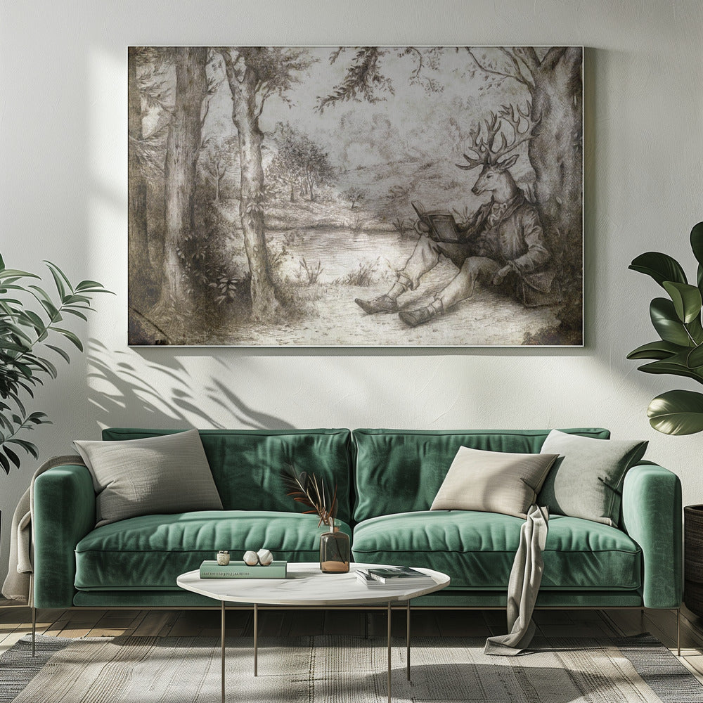 LEZEN ONDER EEN BOOM | Canvas