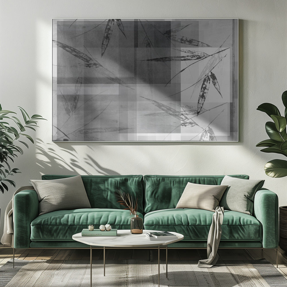 Abstracte botanische afbeeldingen in neutrale tinten | Canvas