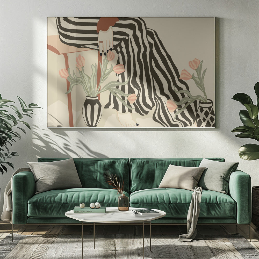 Tulpen aan mijn voeten | Canvas