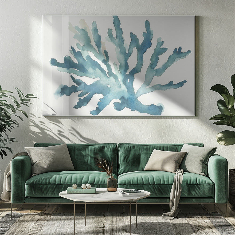 Turquoise Koraal | Canvas