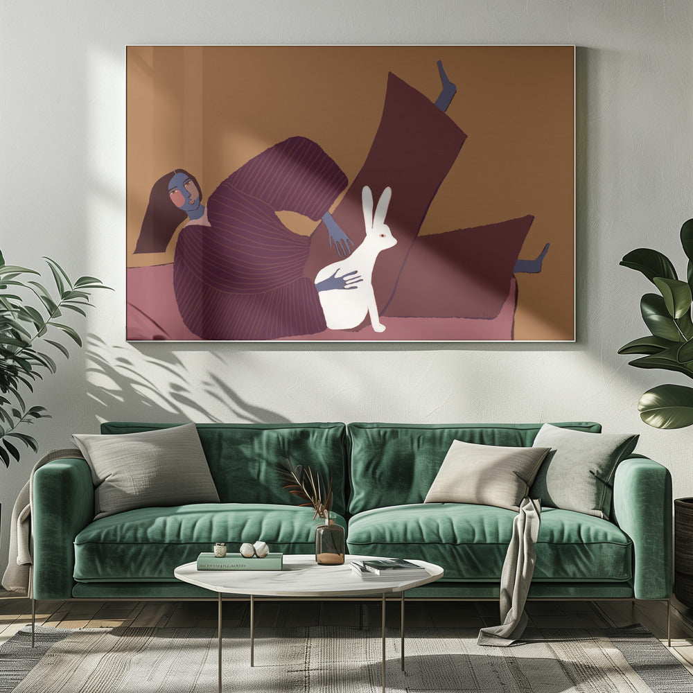 Konijnenliefhebber | Canvas