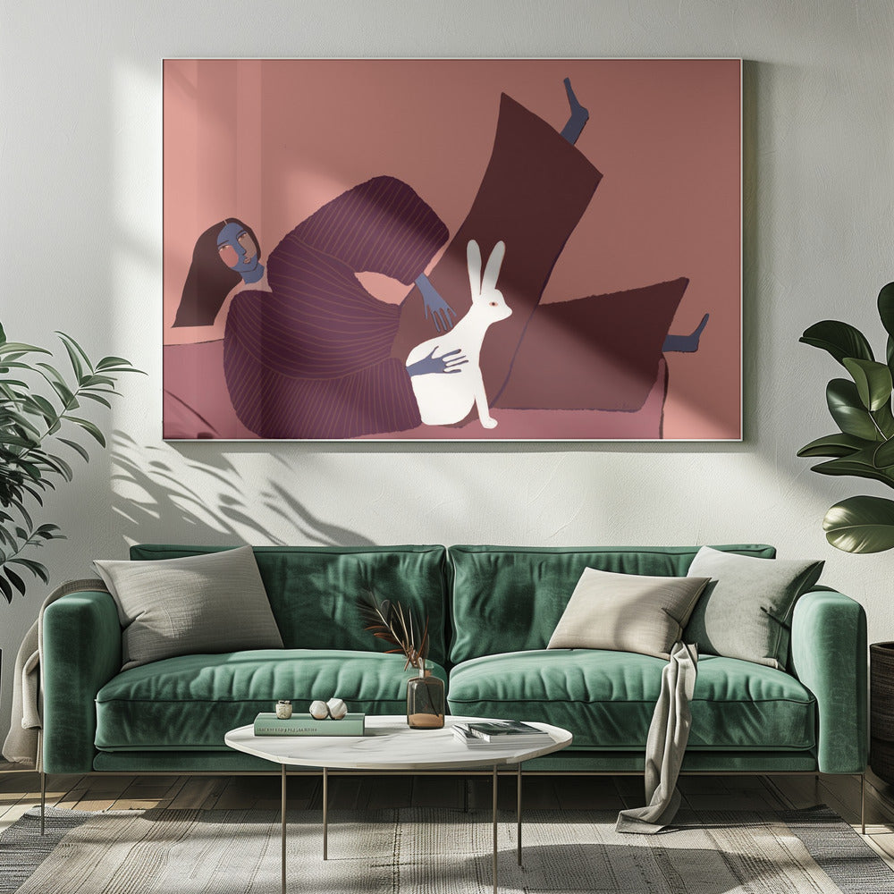 Konijnenliefhebber | Canvas
