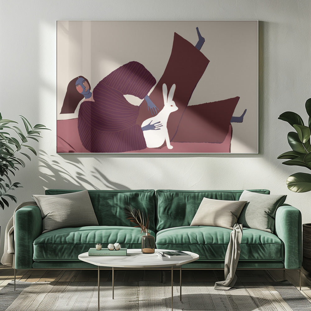 Konijnenliefhebber | Canvas