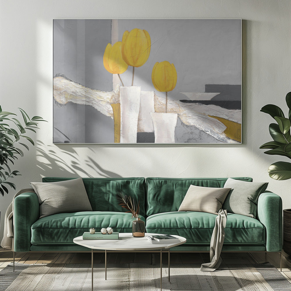Gouden Tulp Trio | Canvas