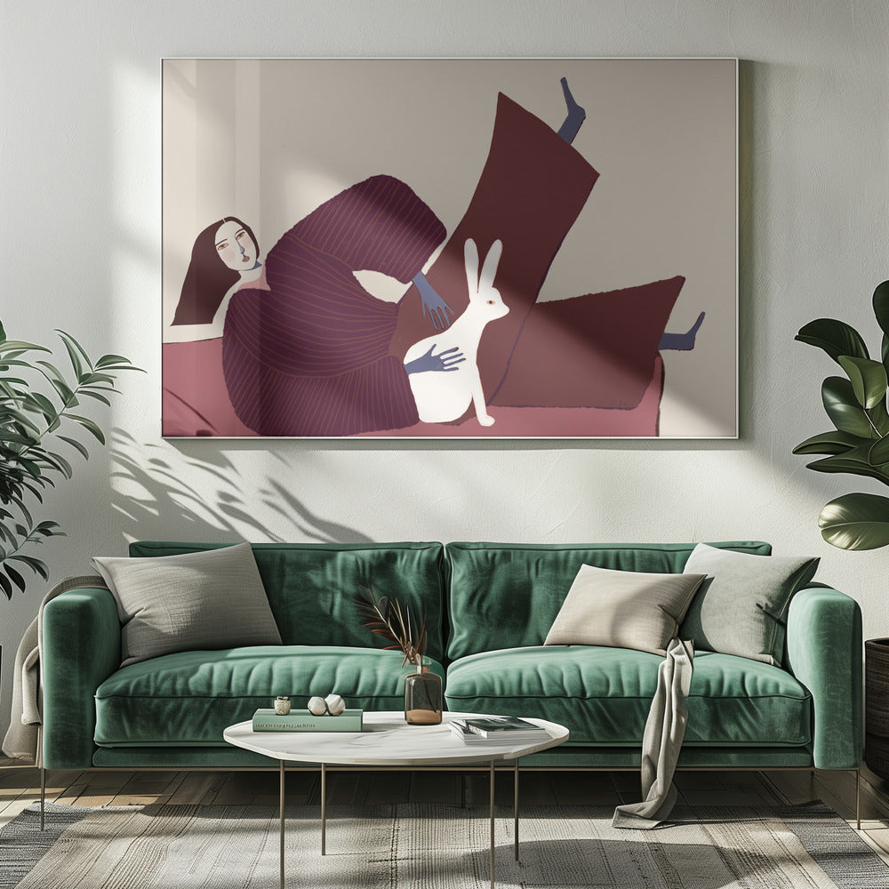 Konijnenliefhebber | Canvas