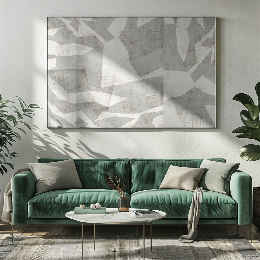 Geometrische patronen met een textuur | Canvas