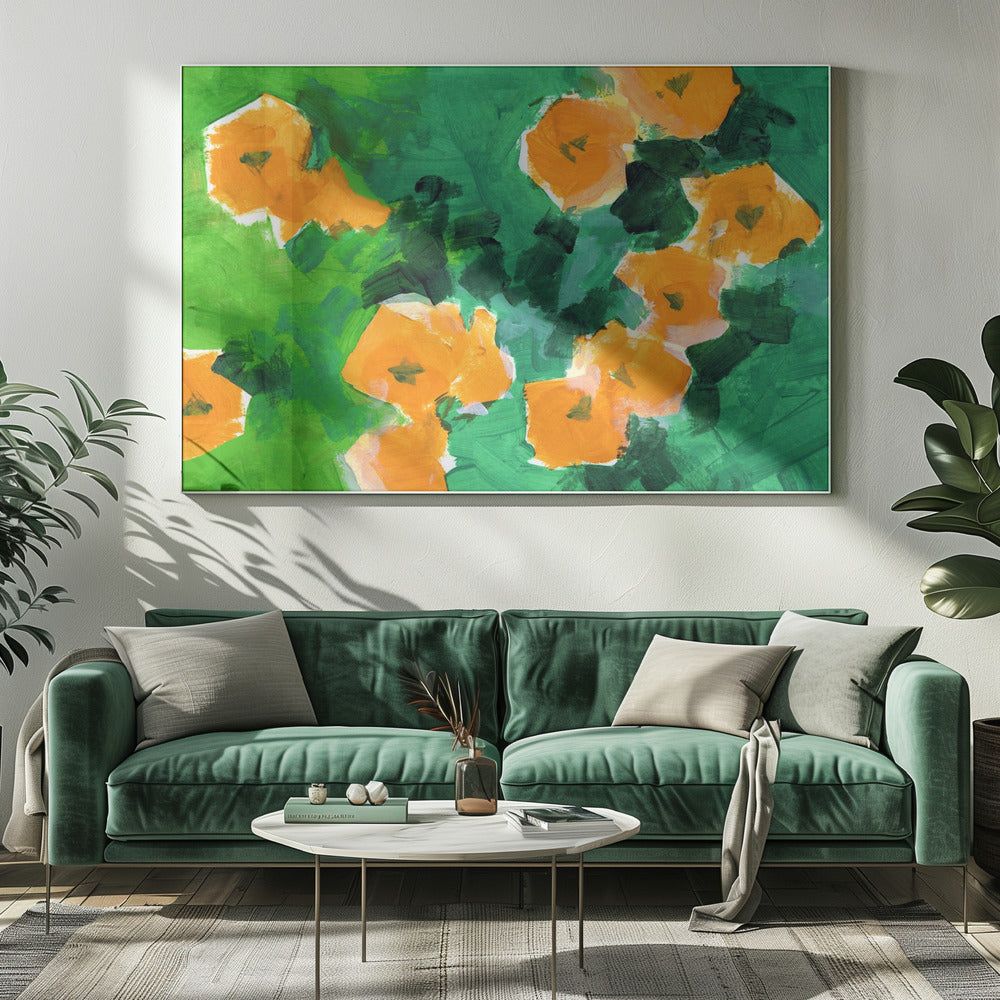 Gouden Bloesem Uitbarsting | Canvas