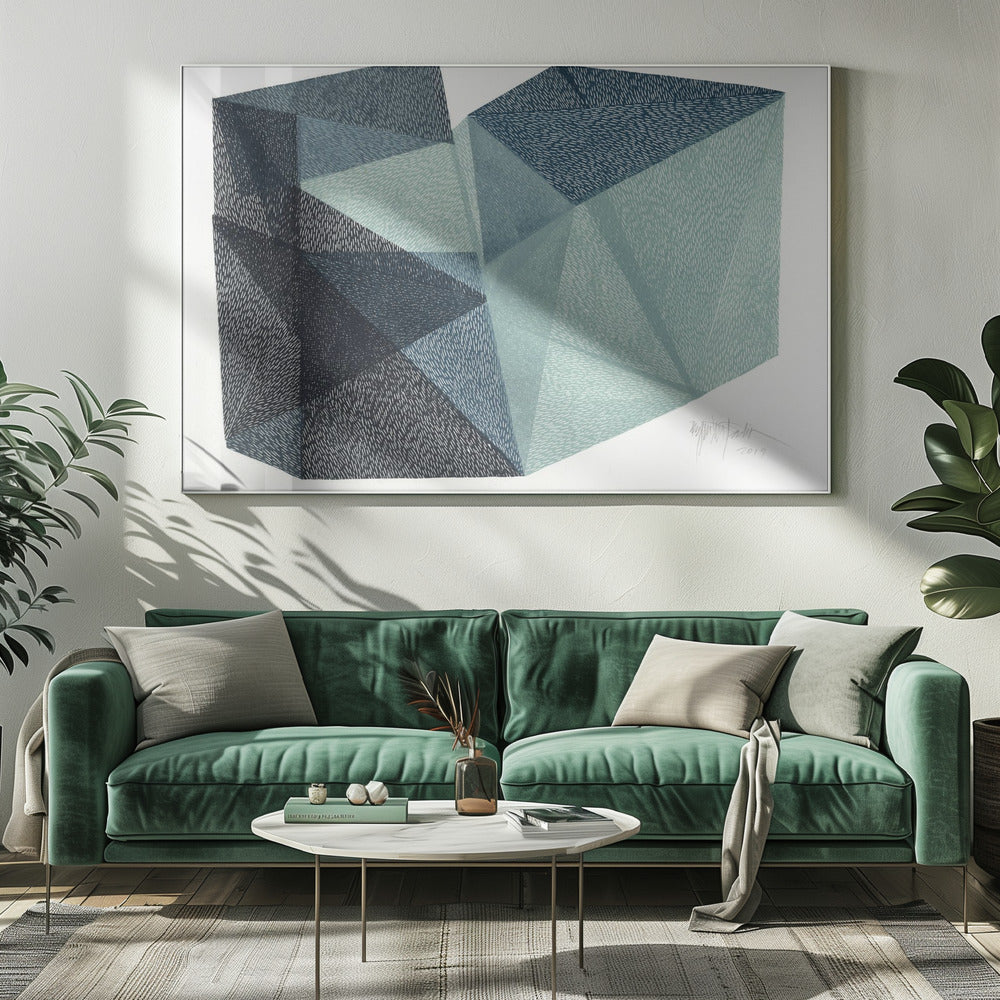 Veelhoekige vorm III. | Canvas