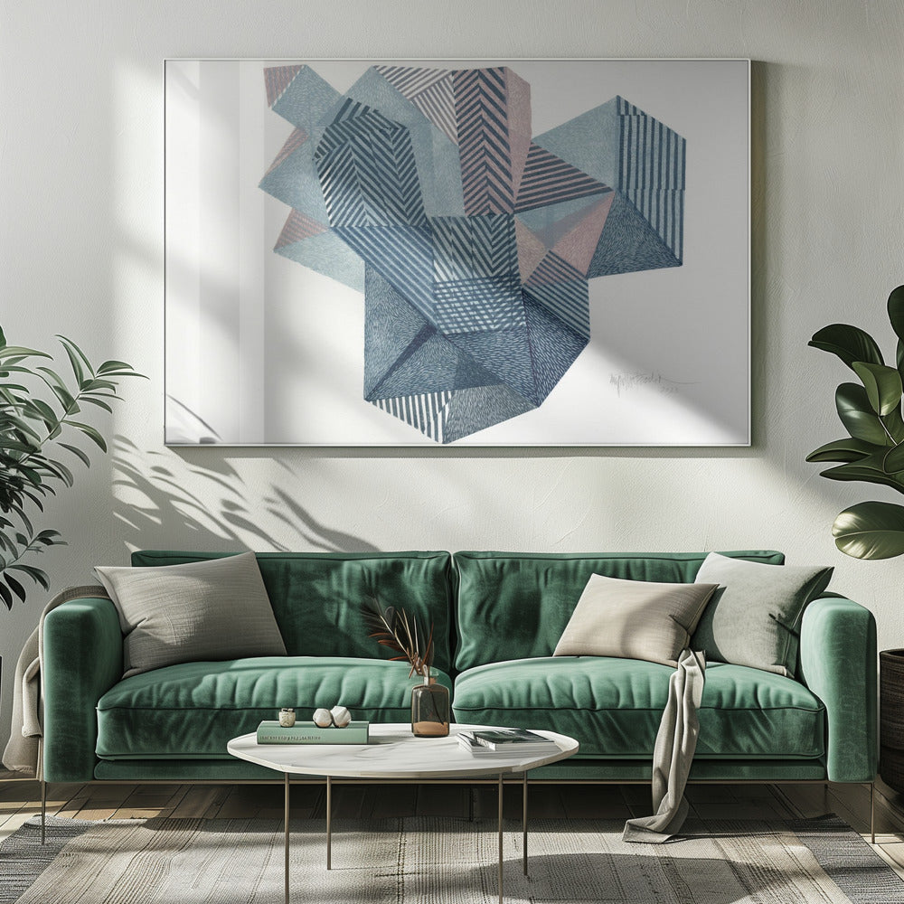Veelhoekige vorm II. | Canvas