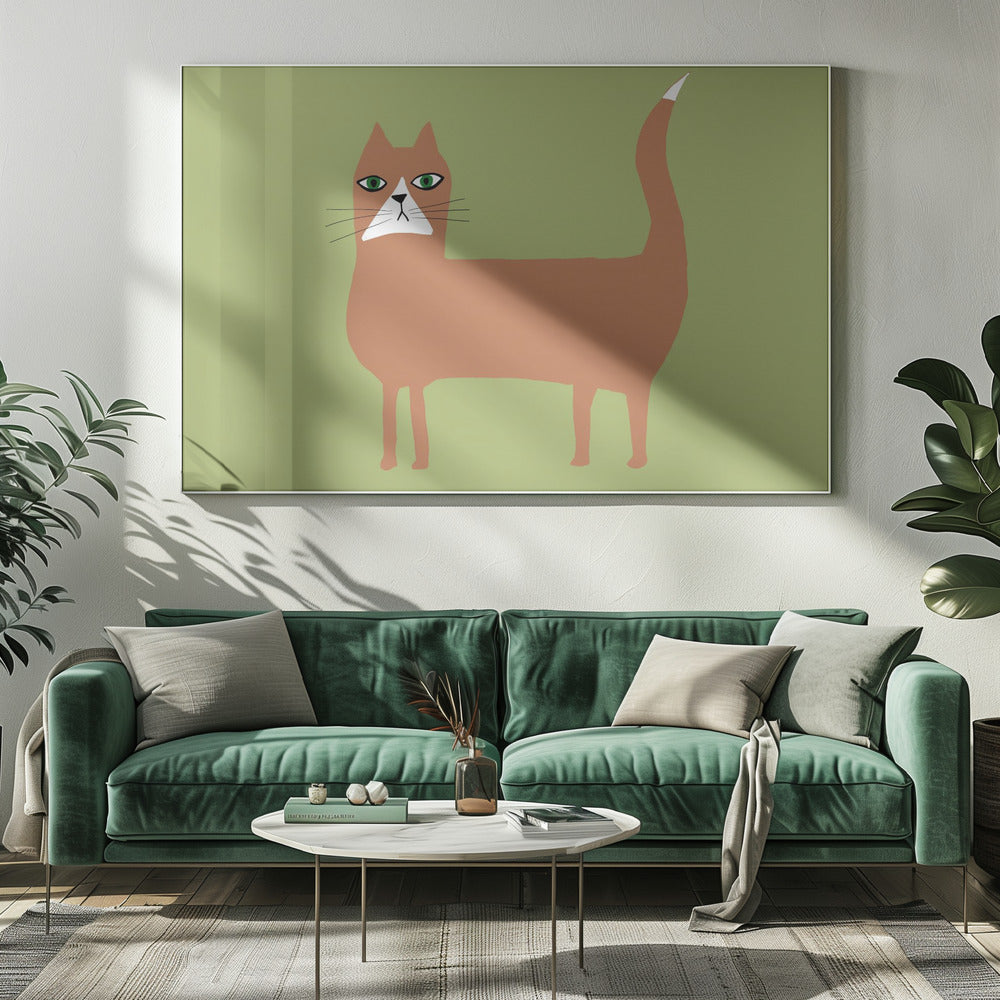 Kat gember oranje | Canvas