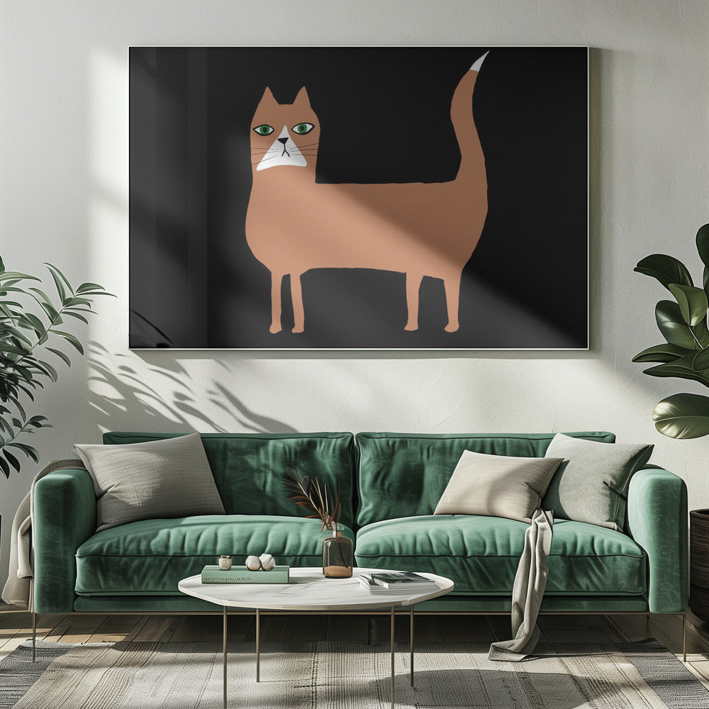 Kat gember oranje | Canvas