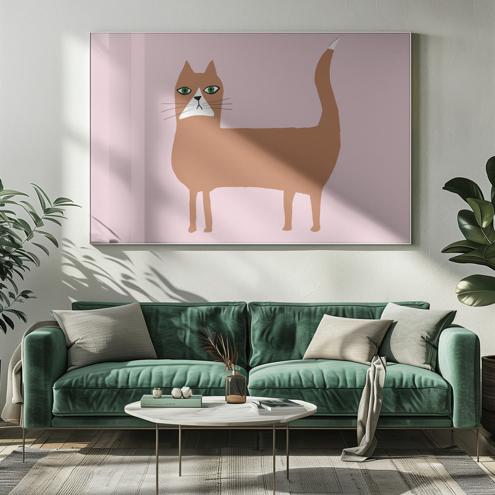 Kat gember oranje | Canvas