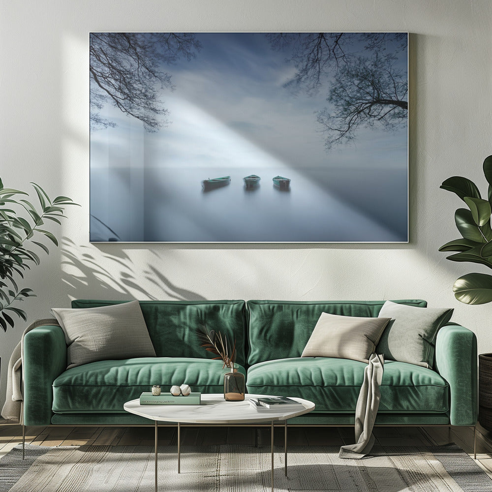 Tijd is een golf | Canvas