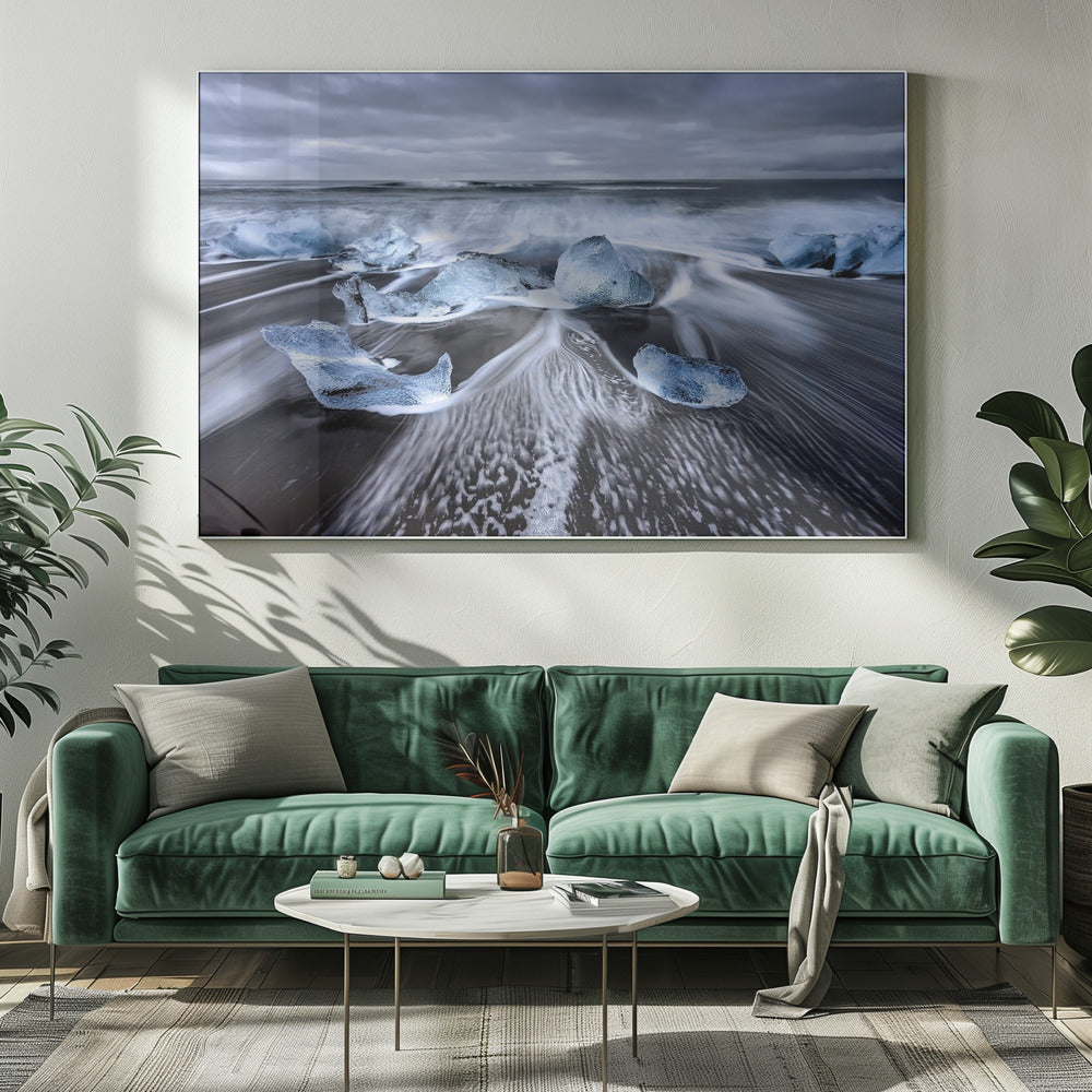 Blauwe diamanten | Canvas