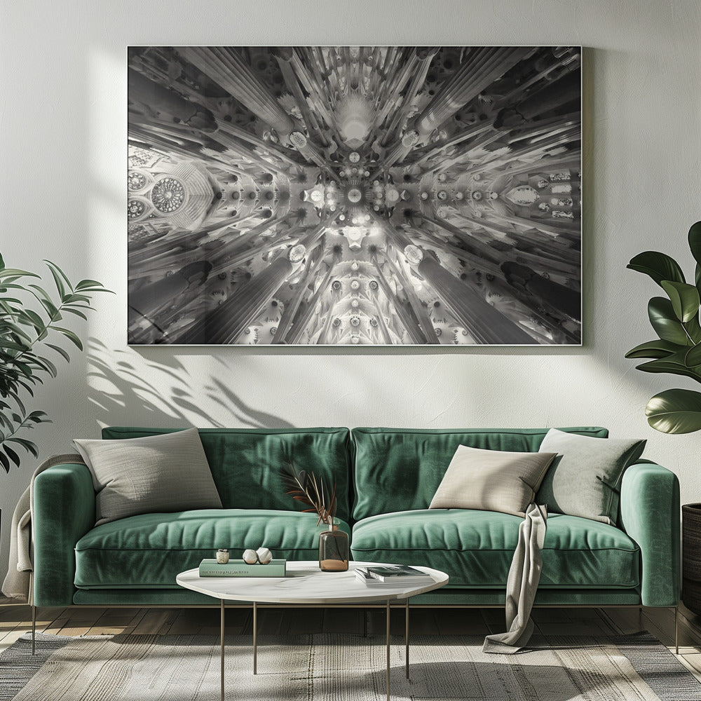 Kunstmatig bos - Sagrada Familia | Canvas