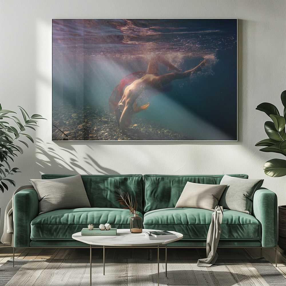 Duiken in balken | Canvas