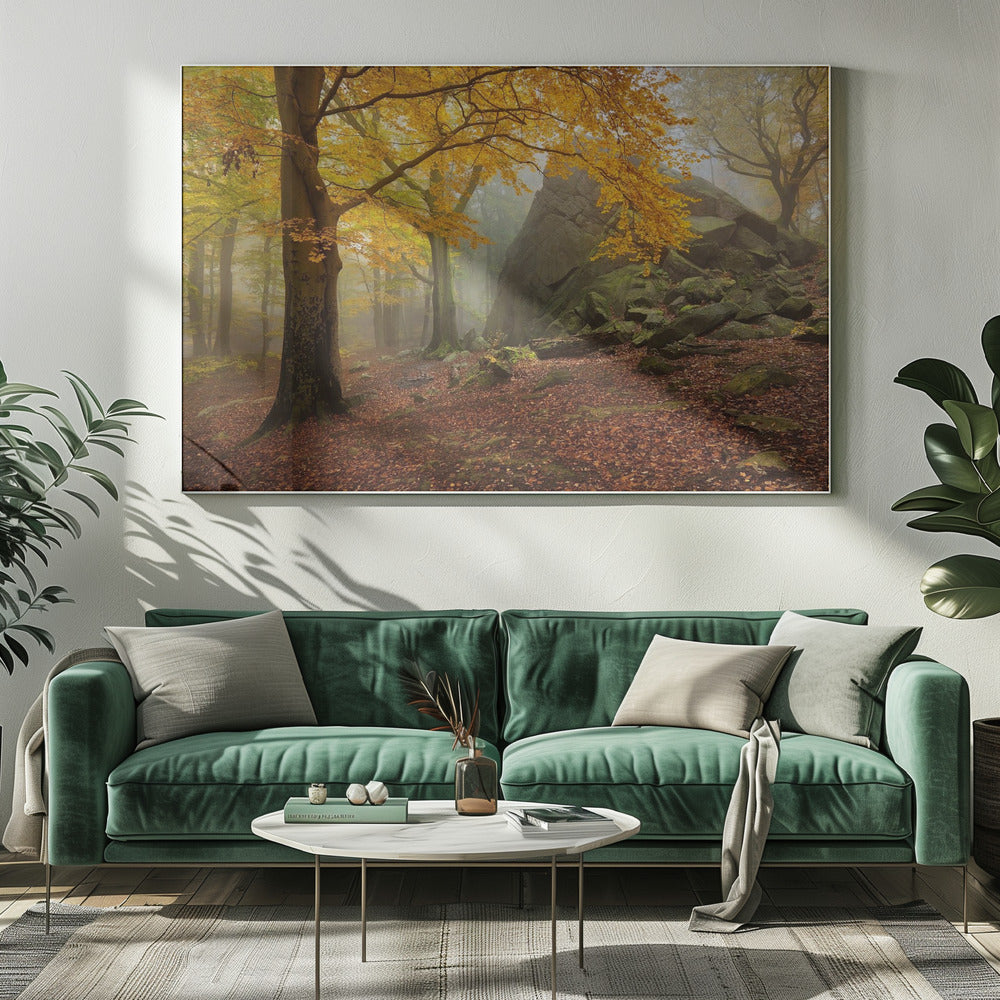 Herfstbos | Canvas