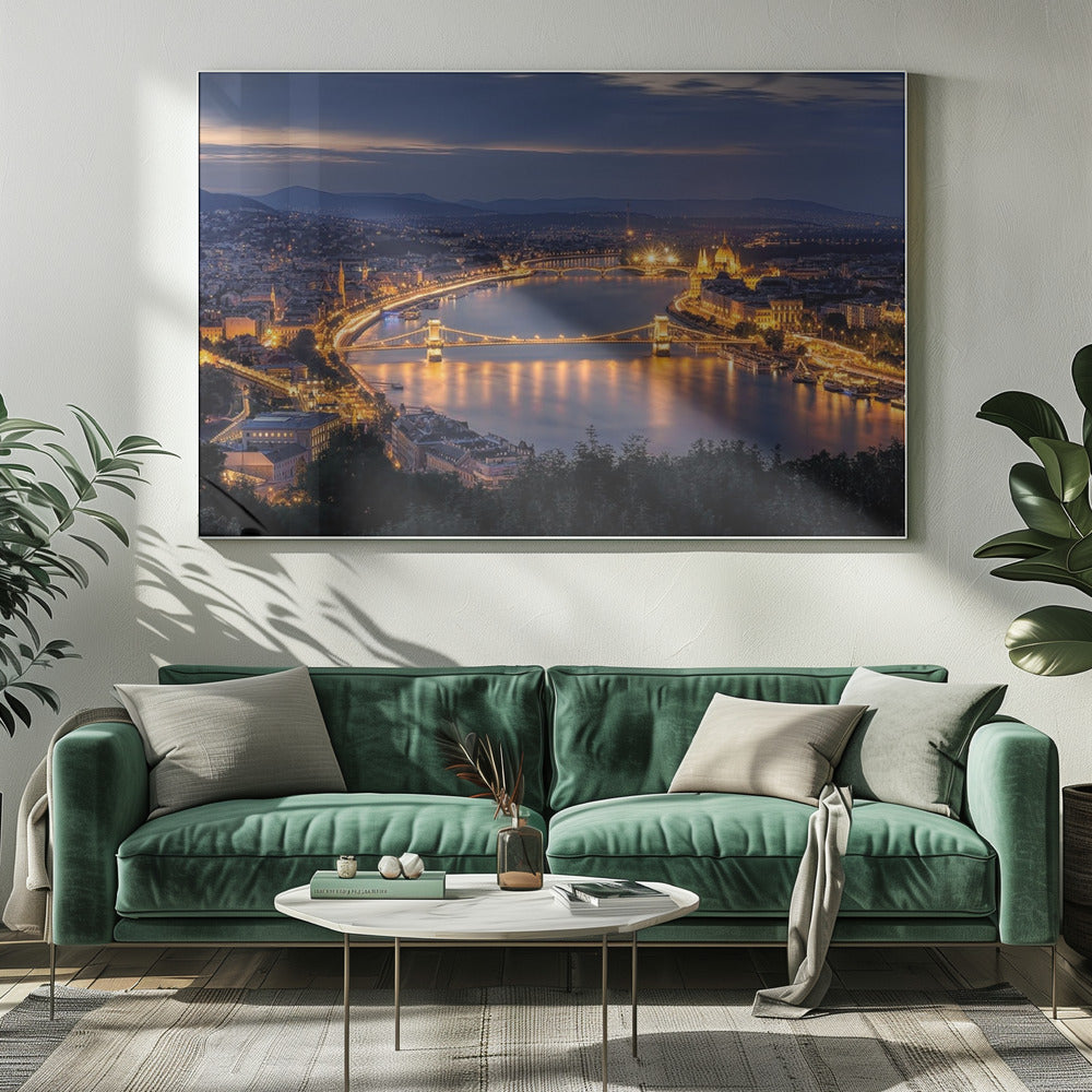 Panorama van Boedapest | Canvas