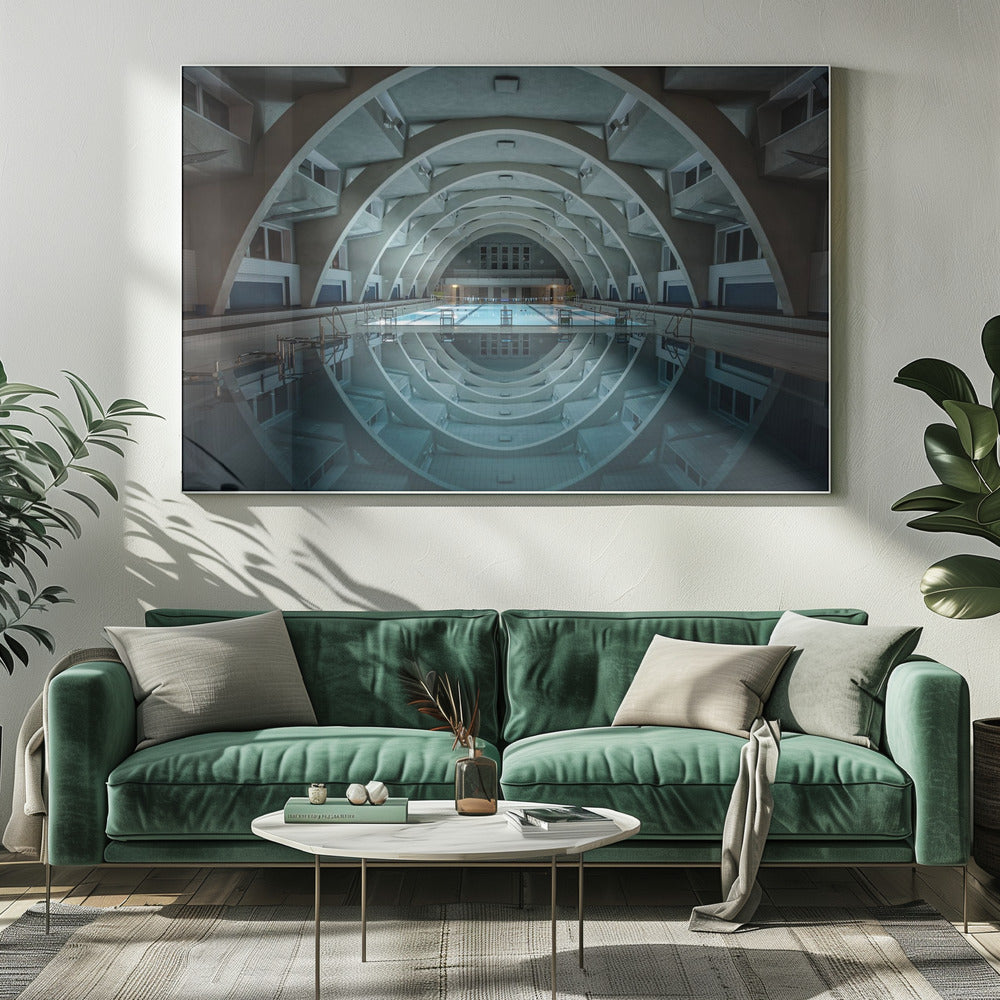 zwemmen @nacht | Canvas