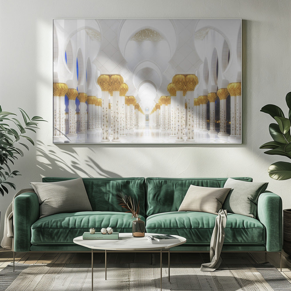 Wit en goud | Canvas