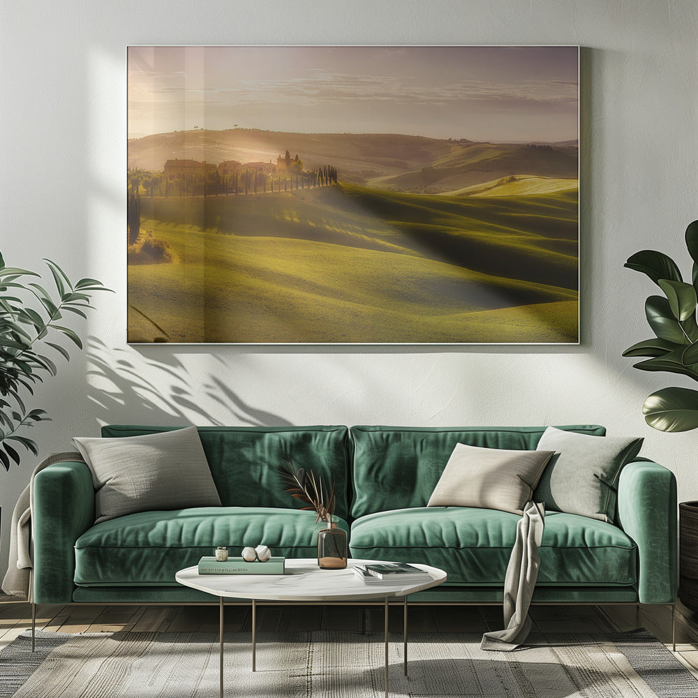 Golven van licht | Canvas