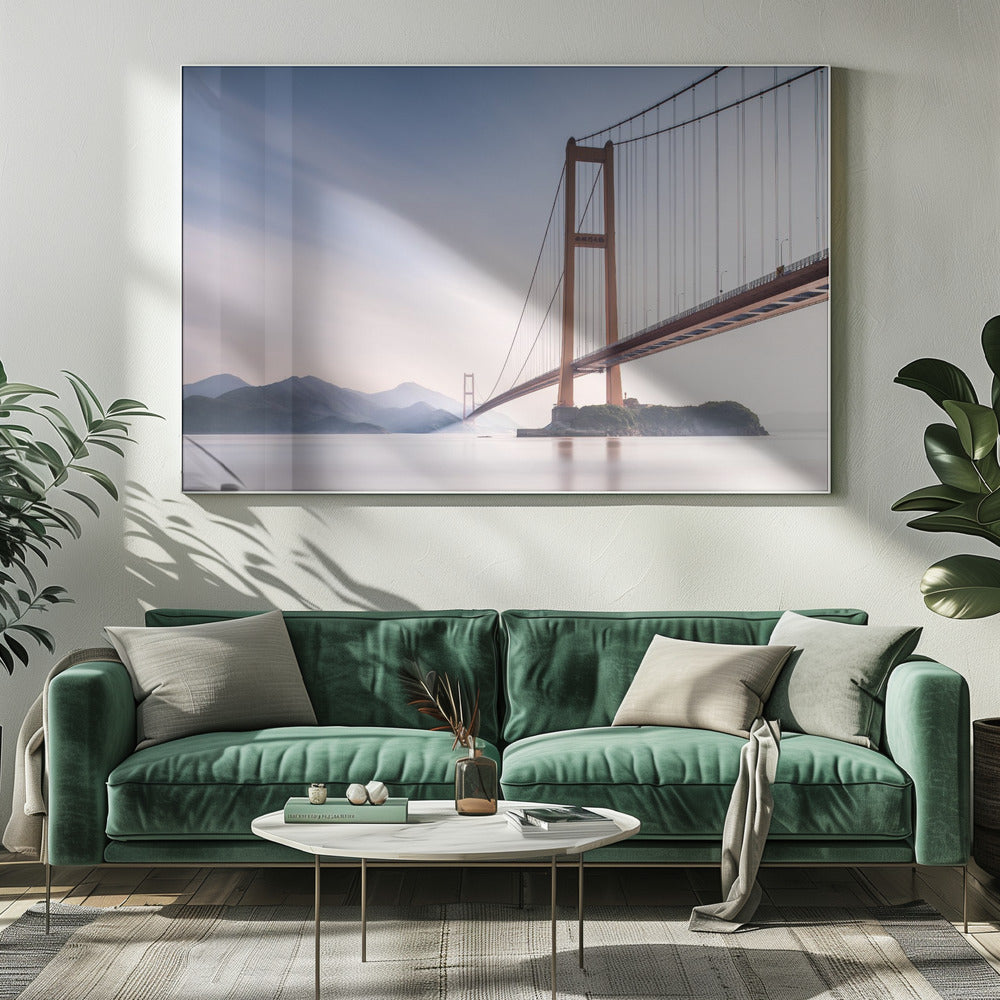 Xihou-brug en maanbaai | Canvas