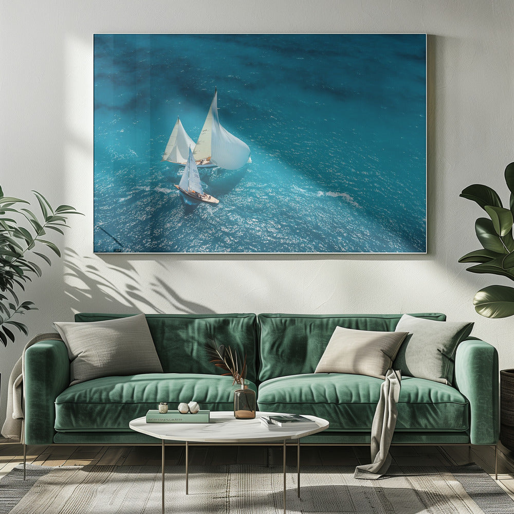 Blauwe ruit | Canvas