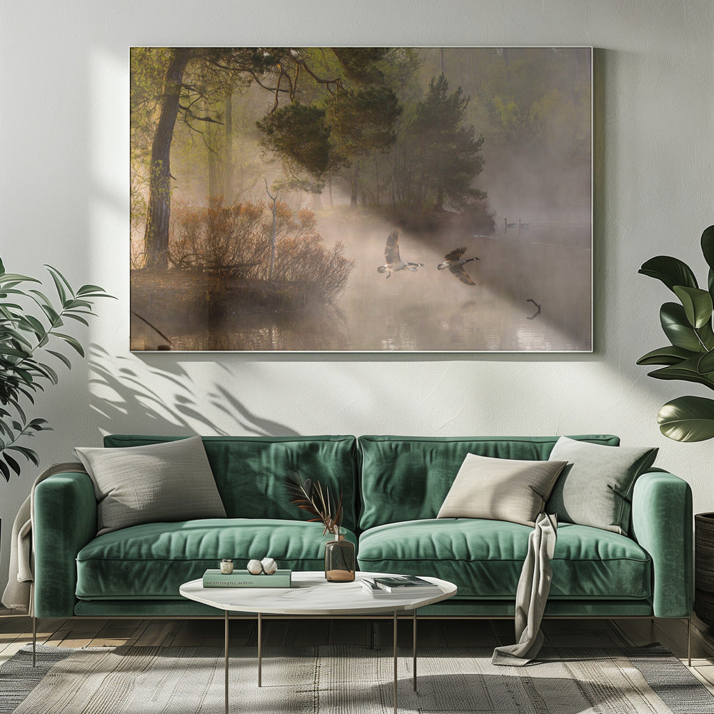 Ganzengevecht | Canvas