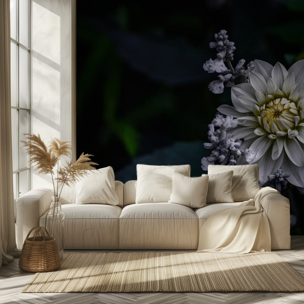 Dahlia bloem | Behang