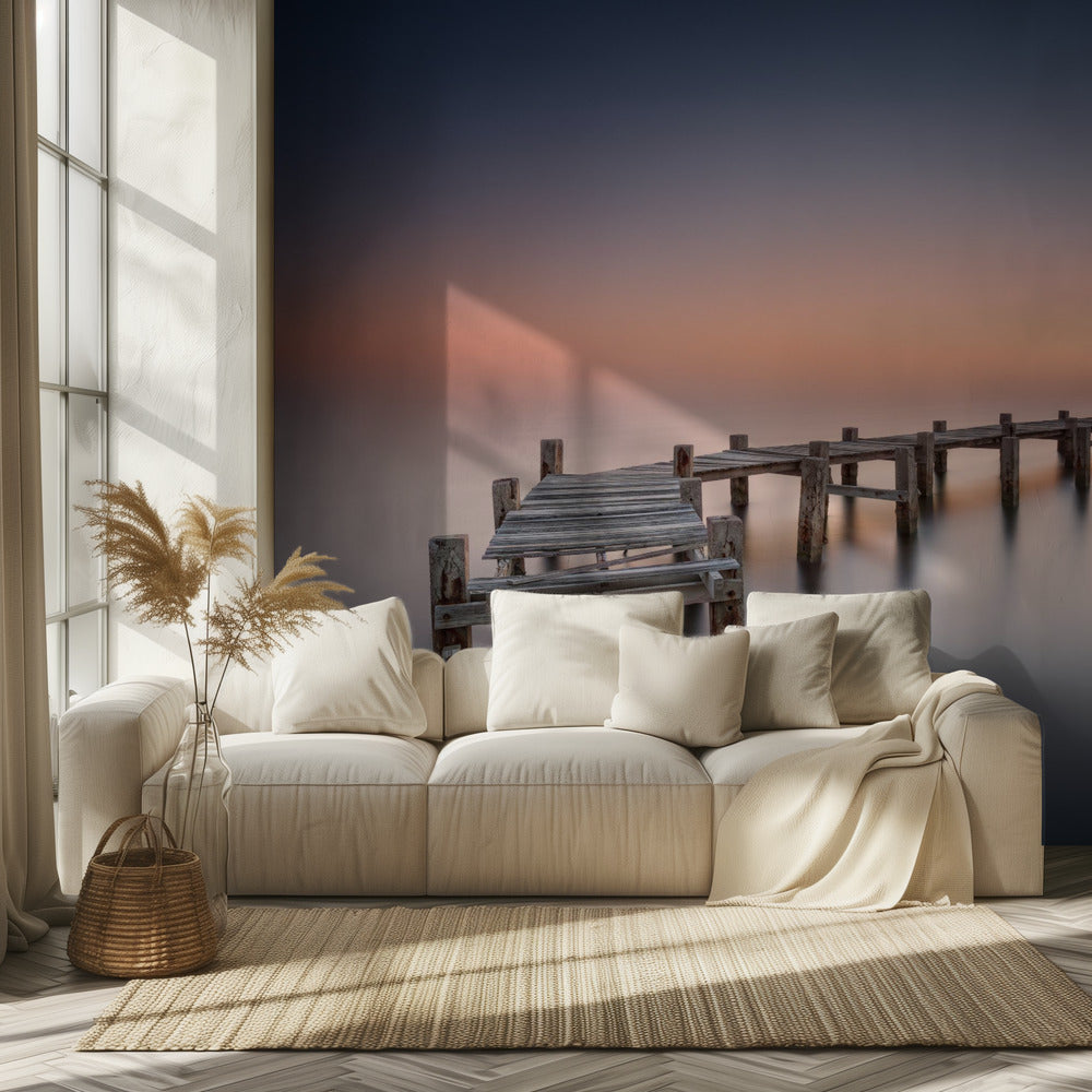 Oude pier II | Behang