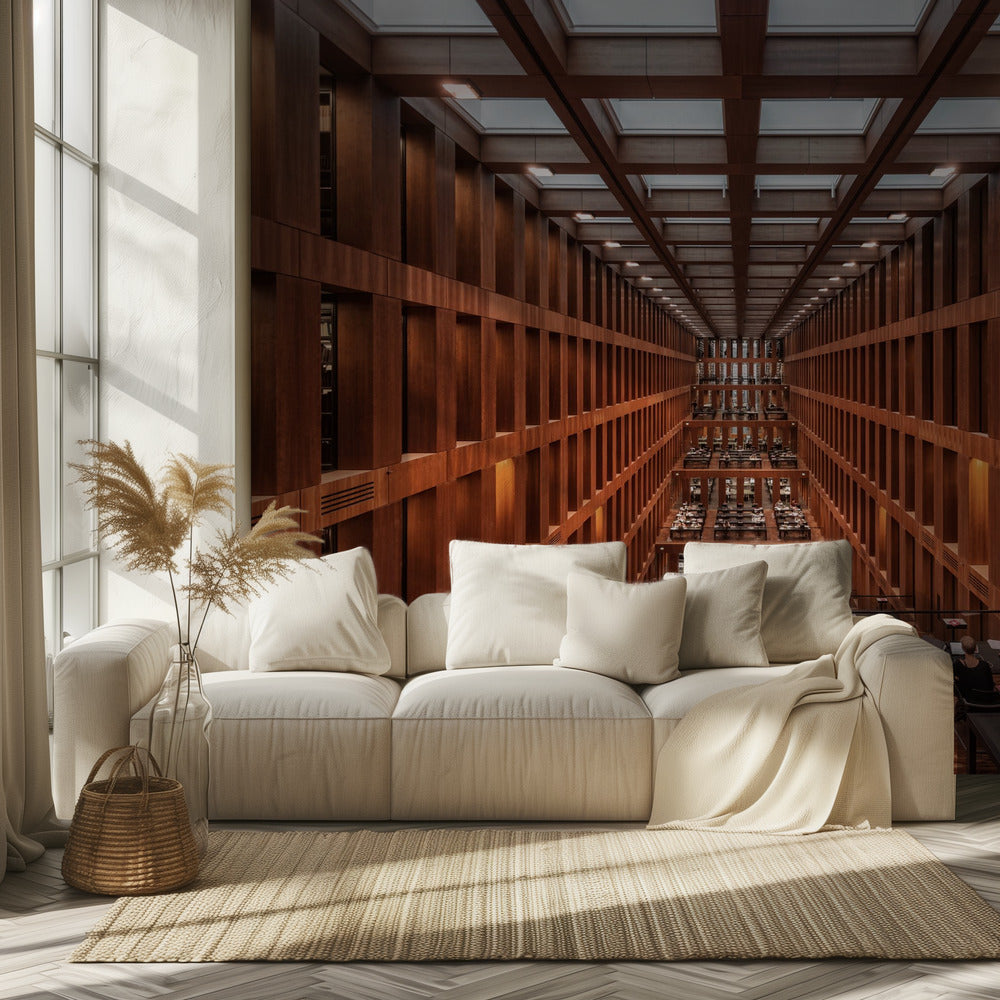 Bibliotheek in Berlijn. | Behang