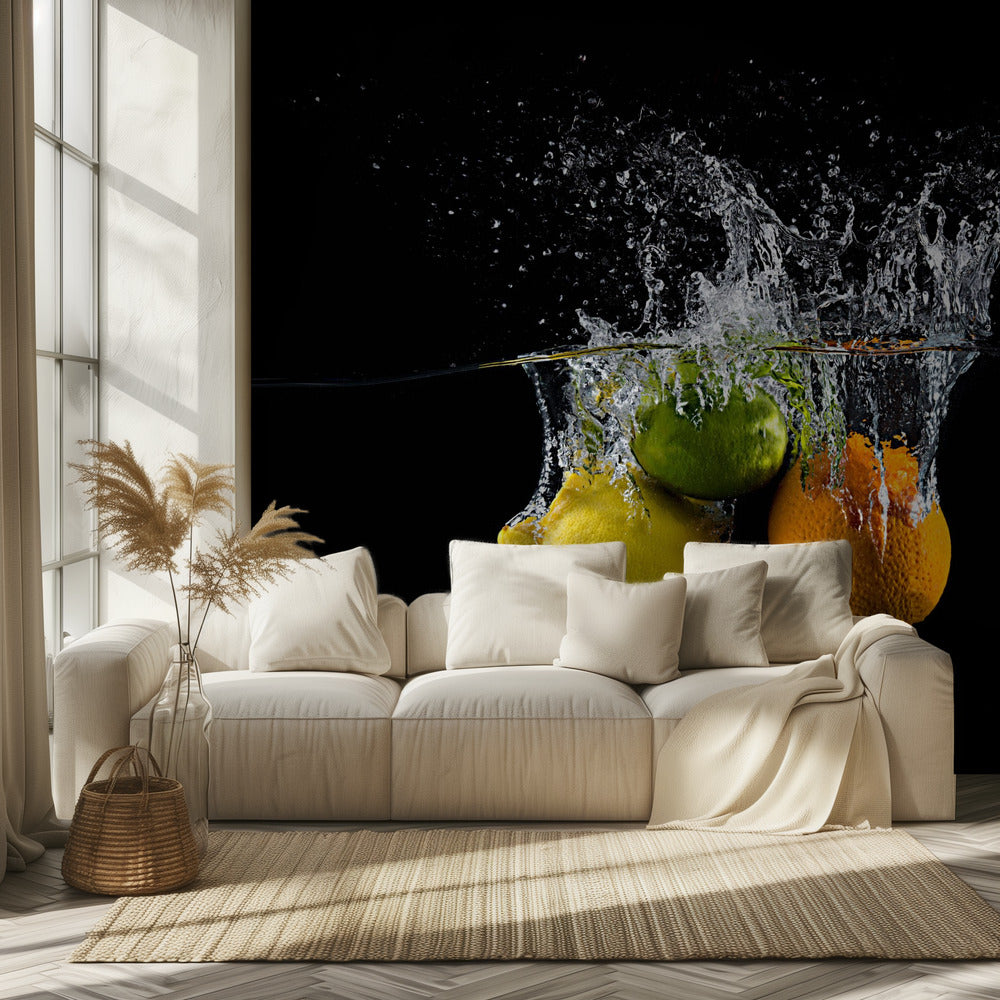 Citrus splash | Behang