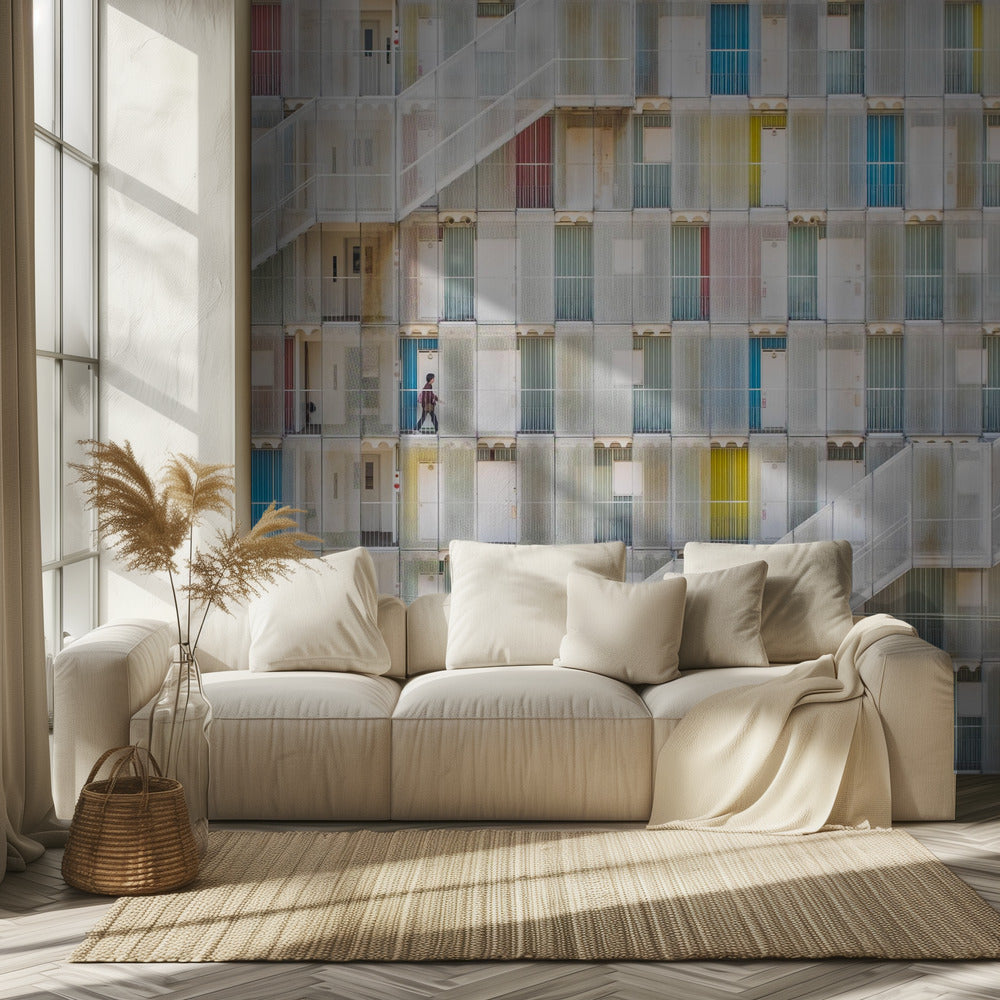 Kleurrijk appartement | Behang