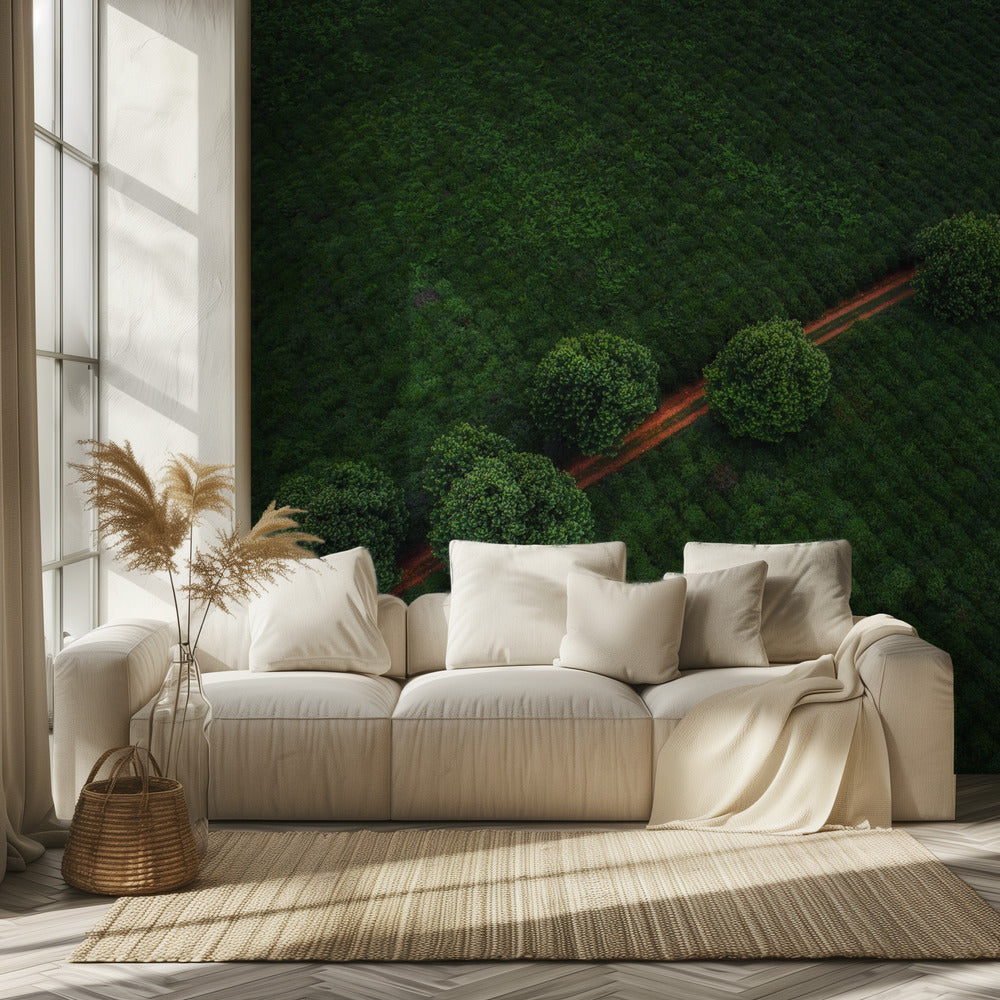 Groene Parels | Behang