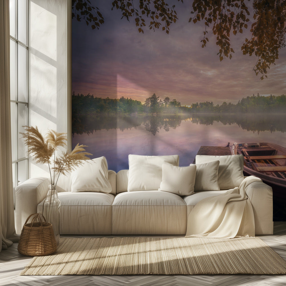 Kleurrijk meer | Behang