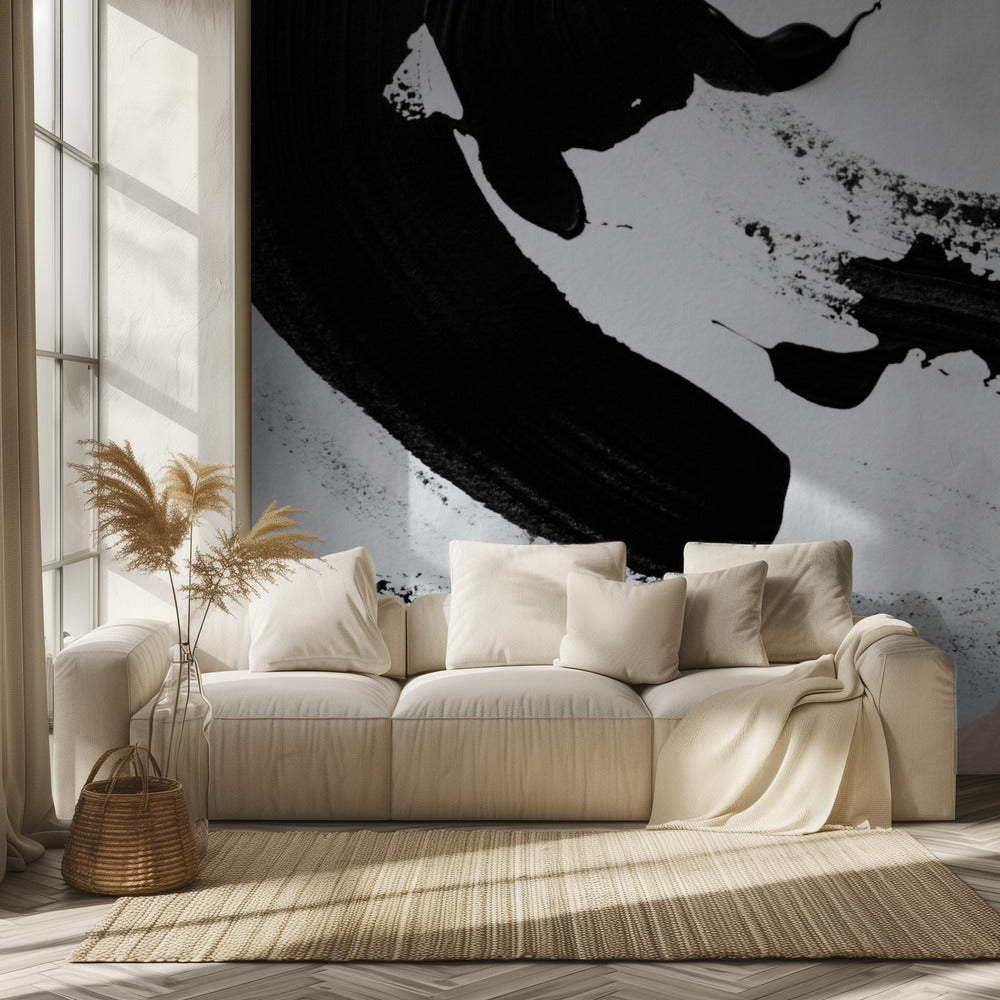 Zwart en Naakt | Behang