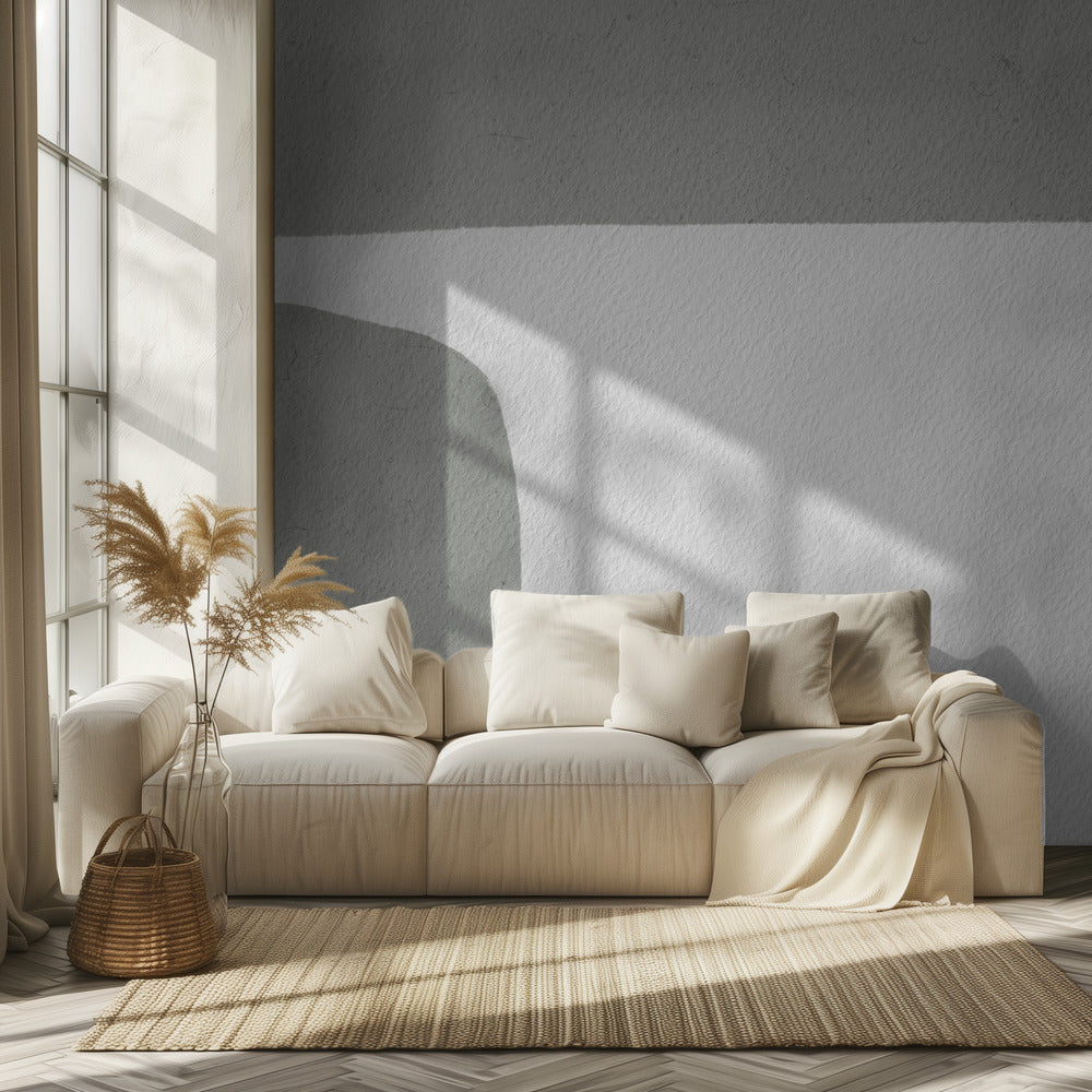 Gedempte geometrische vormen | Behang