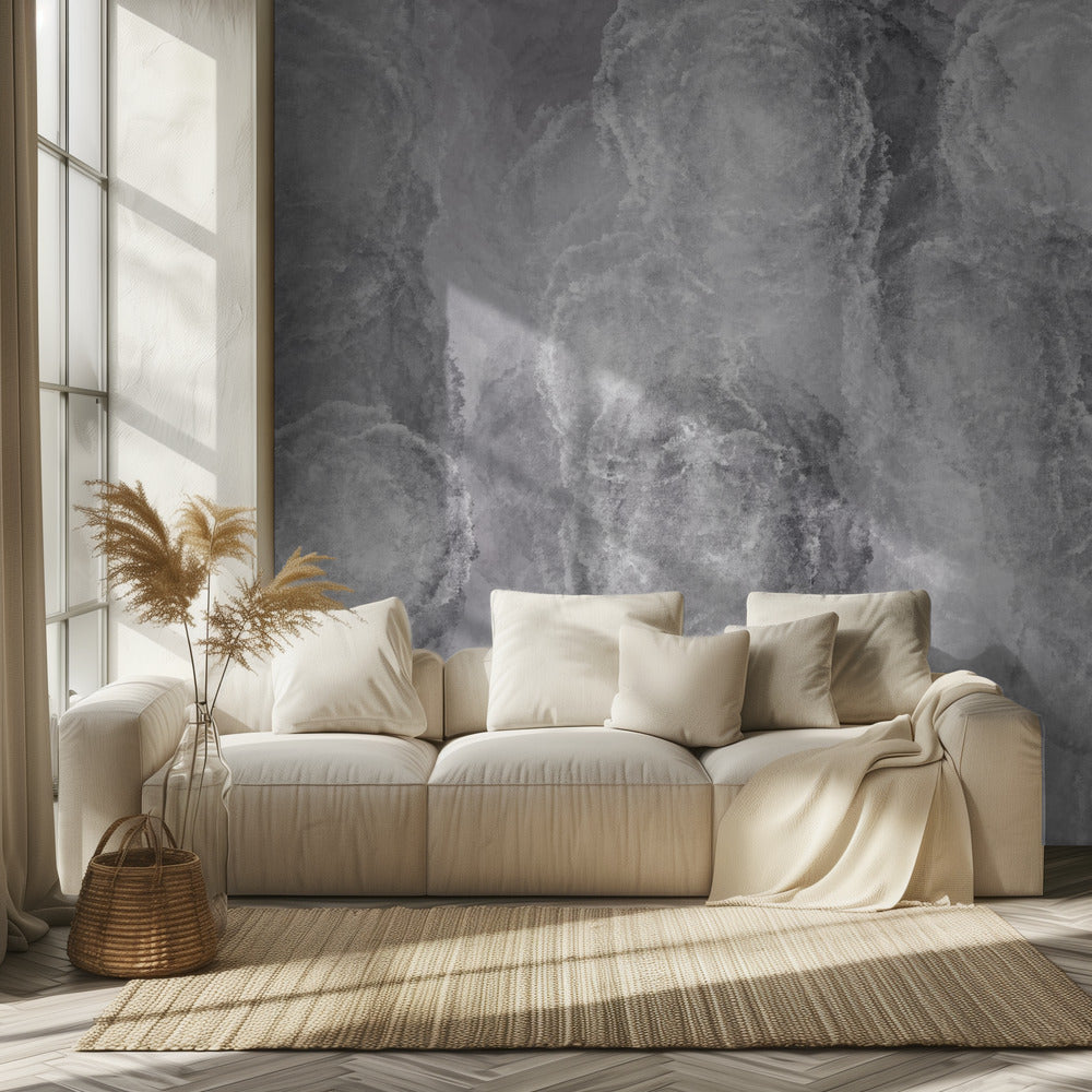 Monochroom marmer textuur | Behang
