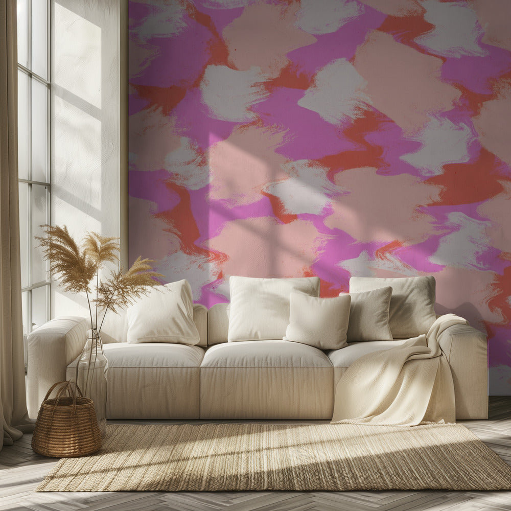 Bloemen Droomgolven | Behang